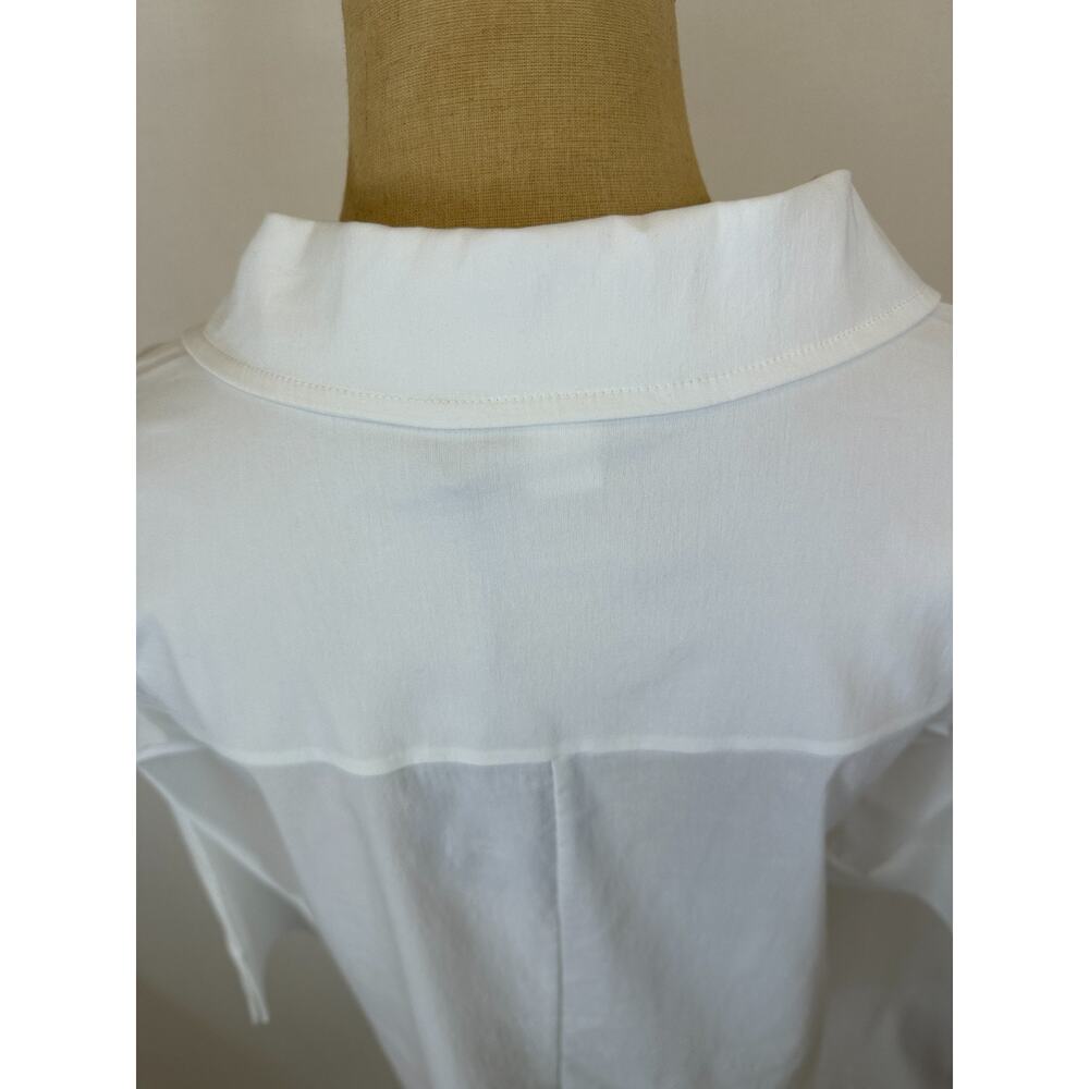 NWT Sassy BOUTIQUE #13450 White w/Black Pattern Button Down Tunic #0216 XS - Picture 11 of 12